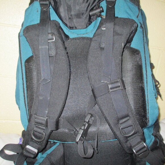 X-Large KELTY Travel Backpack Duffle Bag Excellent Condition Turquoise & Black - Picture 9 of 16